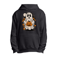 Ghost With Pumpkin, Halloween Urban Pullover Hoodie | Artistshot