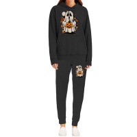 Ghost With Pumpkin, Halloween Hoodie & Jogger Set | Artistshot