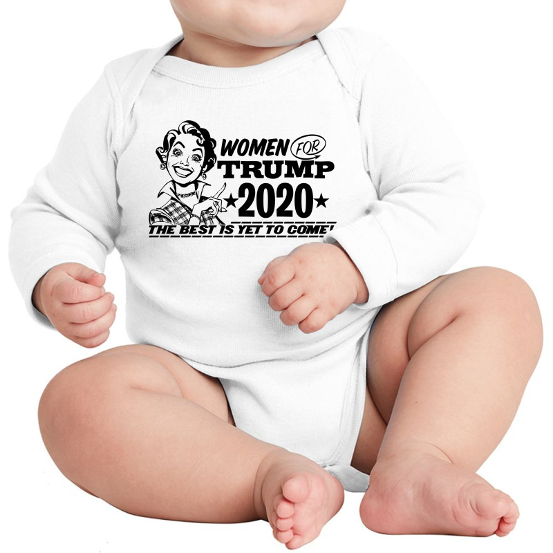 Women For Trump 2020 Face Mask Long Sleeve Baby Bodysuit | Artistshot