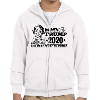 Women For Trump 2020 Face Mask Youth Zipper Hoodie | Artistshot