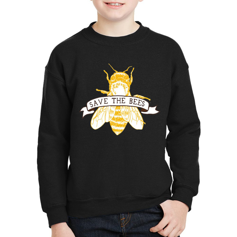 Save The Bees Honey Youth Sweatshirt | Artistshot