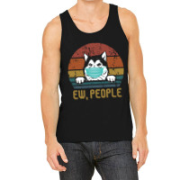 Alaskan Malamute Ew People Dog Wearing A Face Mask Vintage Tank Top | Artistshot