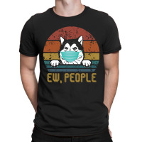 Alaskan Malamute Ew People Dog Wearing A Face Mask Vintage T-shirt | Artistshot