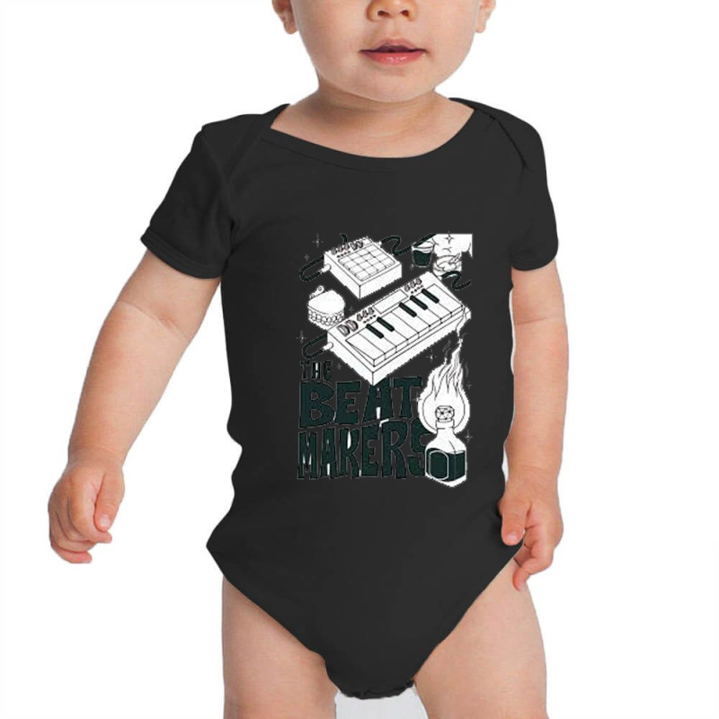 Music, Synthesizer, Dj, Music Producer, Synth, Musician, Hip Hop, Prod Baby Bodysuit | Artistshot