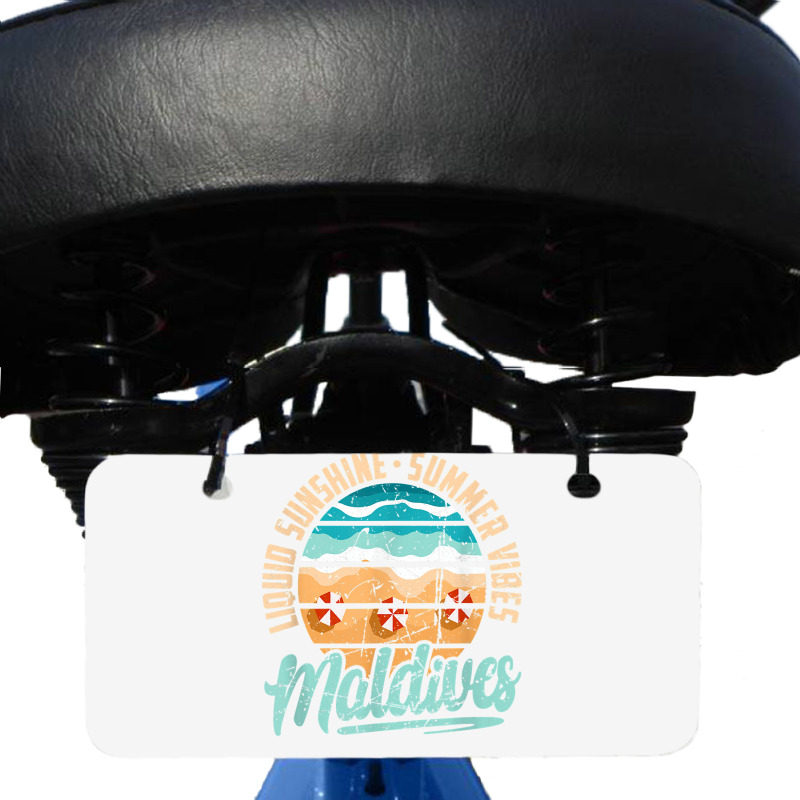 Maldives Liquid Sunshine Summer Vibes Maldives Vacation T Shirt Bicycle License Plate | Artistshot