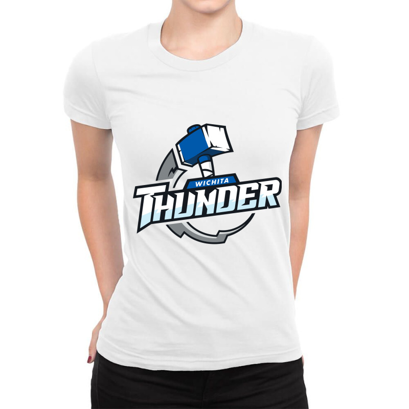 The-wichita-thunder-pen Ladies Fitted T-Shirt by jaber | Artistshot