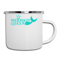 Mermaid Queen Cute Graphic Tail Crown Fun Summer Beach Premium T Shirt Camper Cup | Artistshot