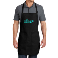 Mermaid Queen Cute Graphic Tail Crown Fun Summer Beach Premium T Shirt Full-length Apron | Artistshot