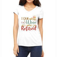 I Can Wine All I Want I'm Tired Retro Vintage Llama Women's V-neck T-shirt | Artistshot