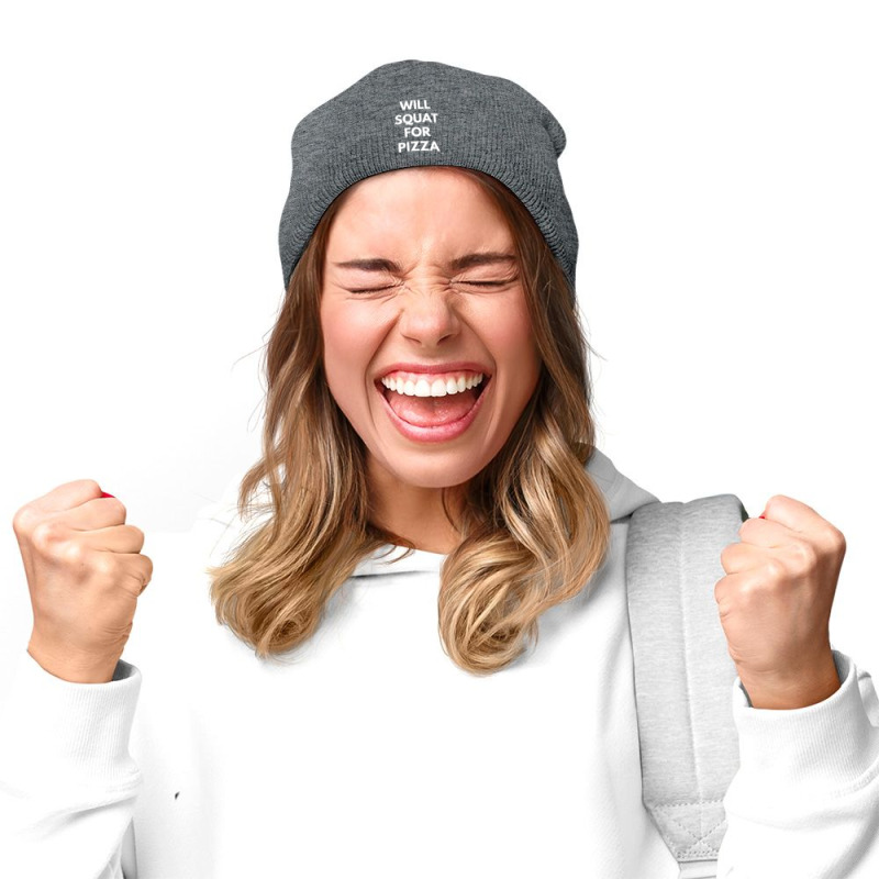 Will Squat For Pizza 8'' Beanie by phminh22 | Artistshot