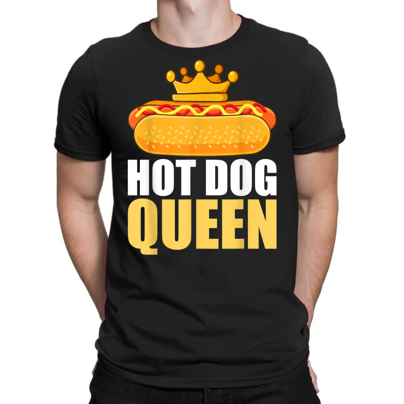 Funny Hot Dog For Women Girls Grilled Wiener Sausage Buns T Shirt T-Shirt by adam.troare | Artistshot