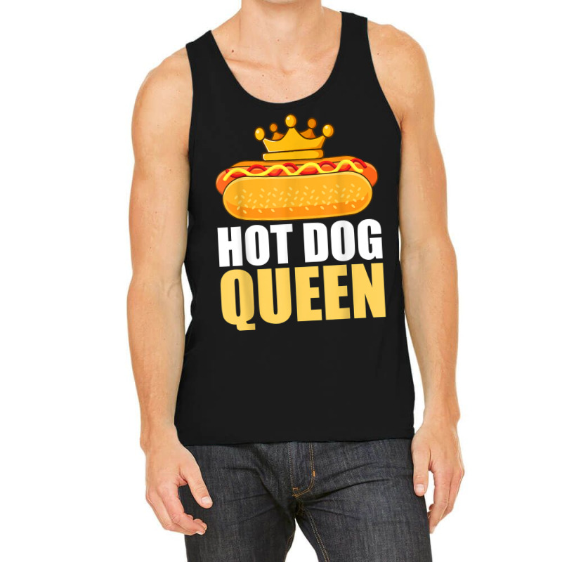 Funny Hot Dog For Women Girls Grilled Wiener Sausage Buns T Shirt Tank Top by adam.troare | Artistshot