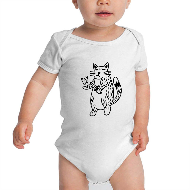 Angry Kitty Black Baby Bodysuit by BLACKSTONE | Artistshot