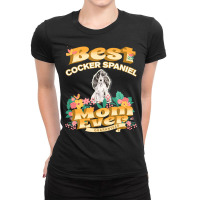 Dog Moms T  Shirt Best Cocker Spaniel Mom   Dog Mom, Dog Owner Gifts T Ladies Fitted T-shirt | Artistshot