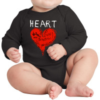 Smashing Heart Long Sleeve Baby Bodysuit | Artistshot