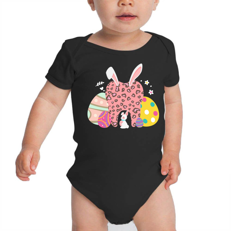 Bunny Ears T  Shirt Dental Cute Tooth Bunny Ears Leopard Print Easter Baby Bodysuit by hermanceline | Artistshot