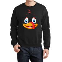 Silly Turkey Face Thanksgiving Crewneck Sweatshirt | Artistshot