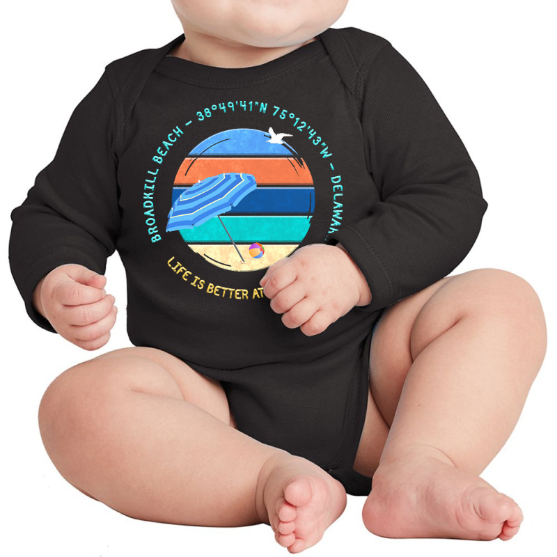 Broadkill Beach T  Shirt Broadkill Beach, Delaware T  Shirt Long Sleeve Baby Bodysuit | Artistshot