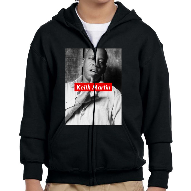 #keith Martin Youth Zipper Hoodie by GassPoll | Artistshot