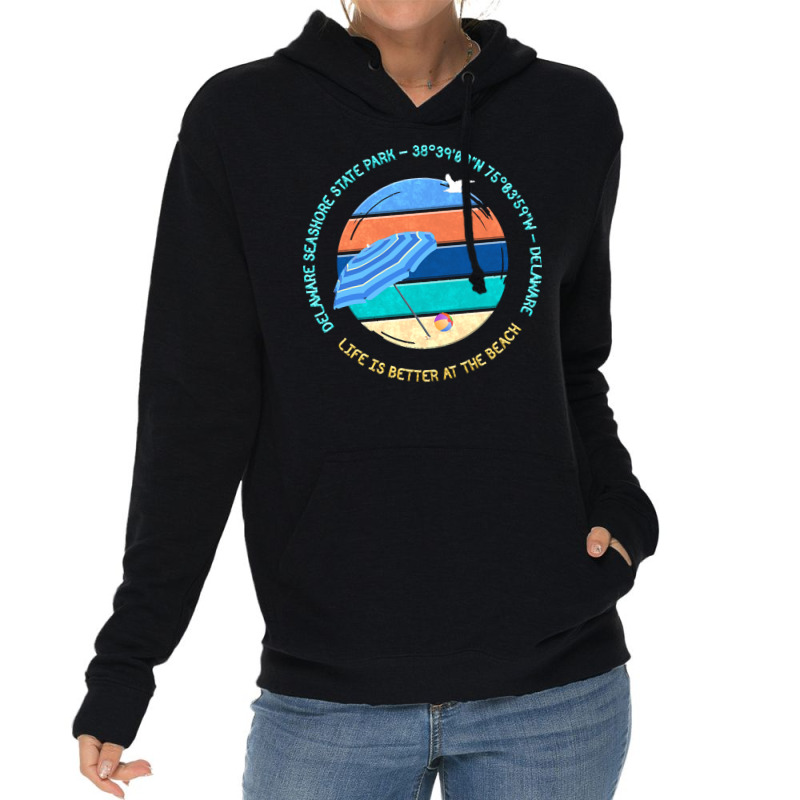 Delaware Seashore State Park T  Shirt Delaware Seashore State Park, De Lightweight Hoodie | Artistshot