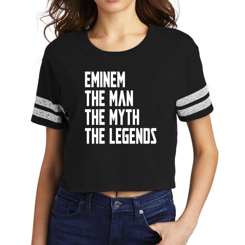 The Man The Myth The Legends Scorecard Crop Tee | Artistshot