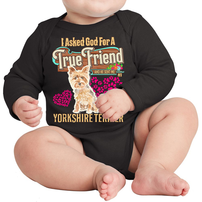 Yorkshire Terrier Owner Gift Yorkshire T  Shirt E N T  Shirt Long Sleeve Baby Bodysuit by christiansenmarlene | Artistshot