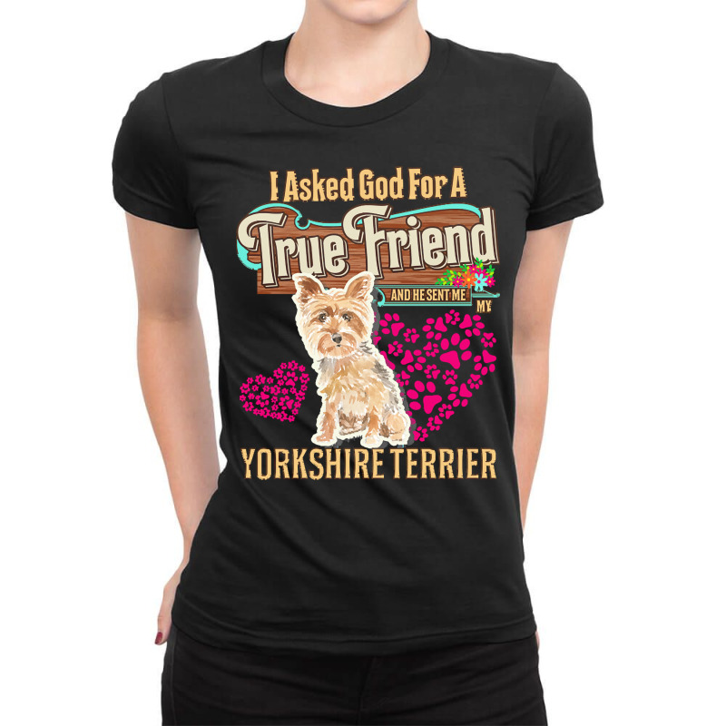 Yorkshire Terrier Owner Gift Yorkshire T  Shirt E N T  Shirt Ladies Fitted T-Shirt by christiansenmarlene | Artistshot