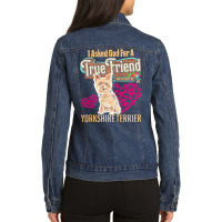 Yorkshire Terrier Owner Gift Yorkshire T  Shirt E N T  Shirt Ladies Denim Jacket | Artistshot