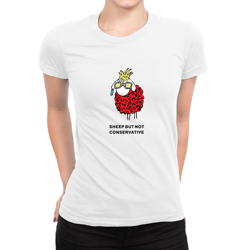 Sheep Ladies Fitted T-Shirt by Disgus_Thing | Artistshot