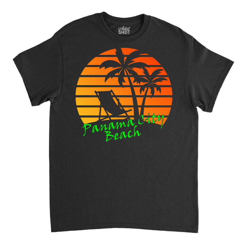 Outdoor T  Shirt Panama City Beach Retro Vintage Sunset T  Shirt Classic T-shirt by kuhlmanulises23 | Artistshot