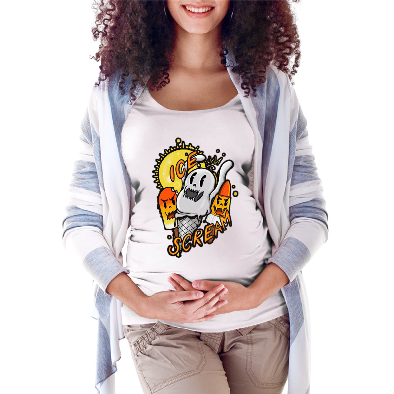 Ice Scream Maternity Scoop Neck T-shirt by WuzzTees | Artistshot