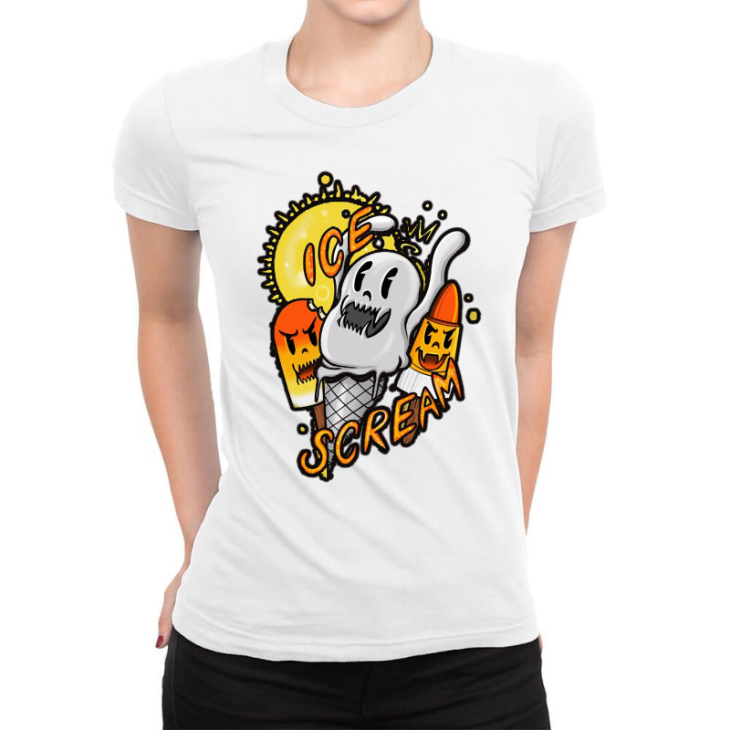 Ice Scream Ladies Fitted T-Shirt by WuzzTees | Artistshot