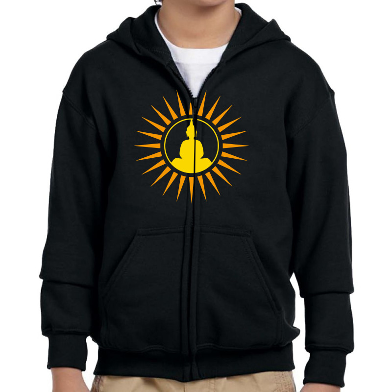 Buddha Meditation Youth Zipper Hoodie by Anma4547 | Artistshot