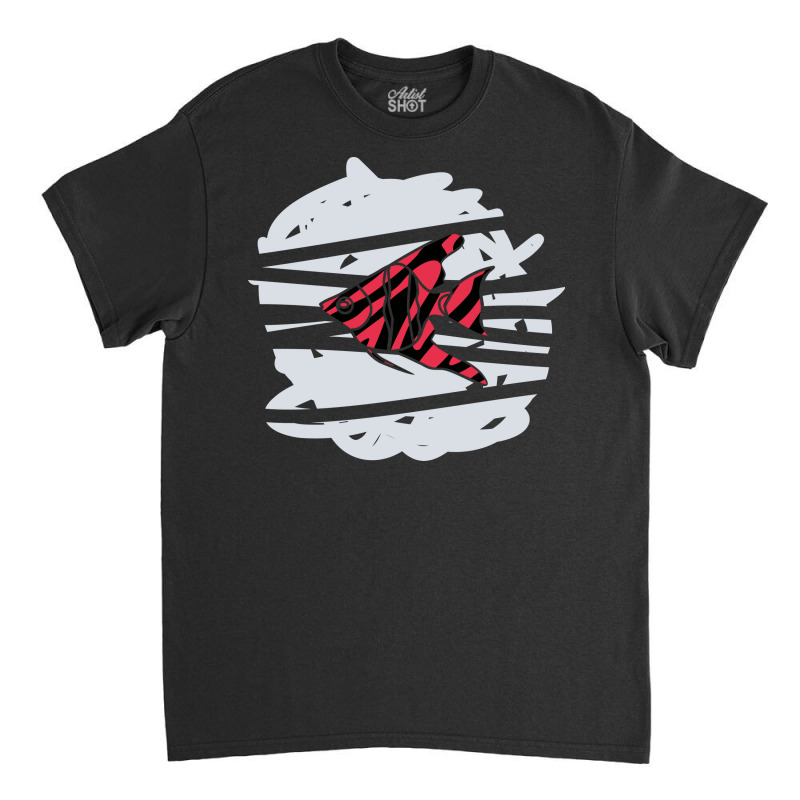 Zebra Red Skin Freshwater Angelfish Classic T-shirt by selos47 | Artistshot