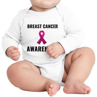 Breast Cancer Awareness Long Sleeve Baby Bodysuit | Artistshot