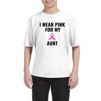 I Wear Pink For My Aunt Youth Tee | Artistshot