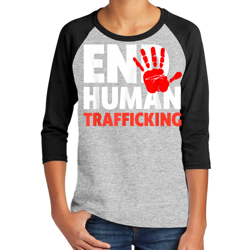 Stop Human Trafficking Youth 3/4 Sleeve by kakashop | Artistshot