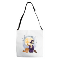 Chow Shepherd  Dog  & Witch Hanging Witch Broom Best Friends Halloween Adjustable Strap Totes | Artistshot