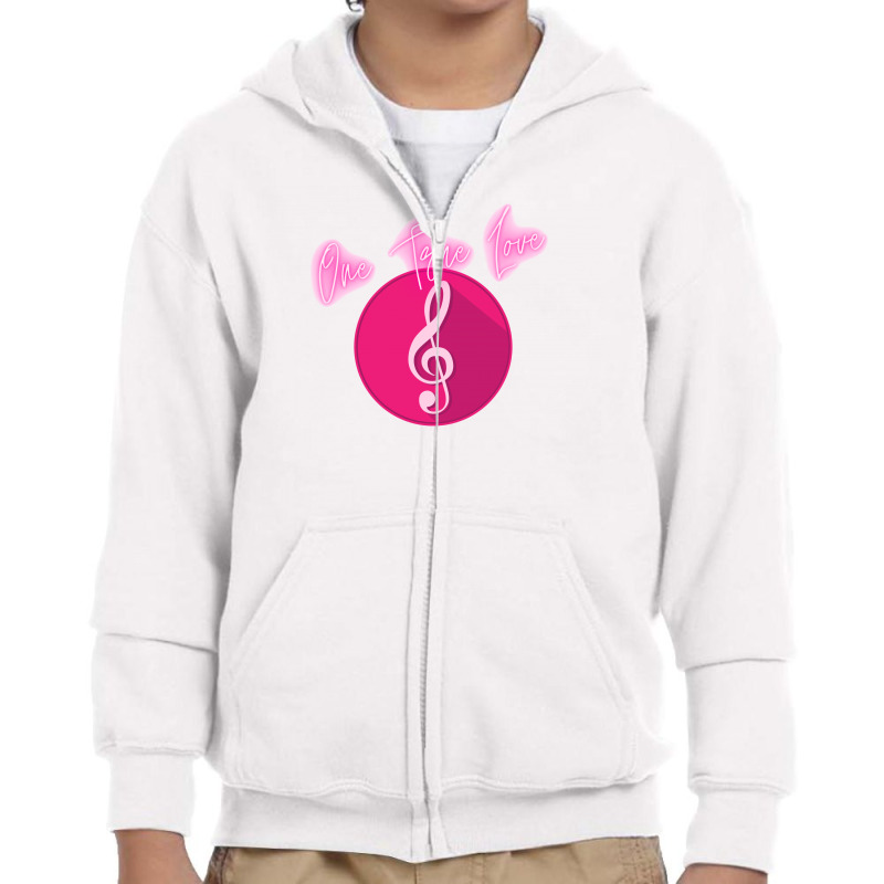 Music - One True Love! Youth Zipper Hoodie | Artistshot