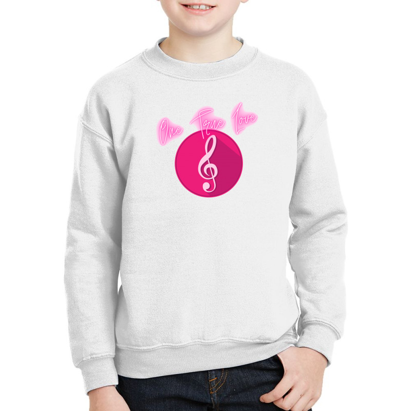 Music - One True Love! Youth Sweatshirt | Artistshot