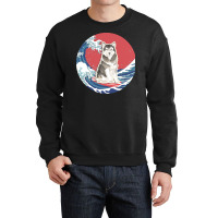 Alaskan Malamute T  Shirt Alaskan Malamute Gifts   Ocean Waves Surfing Crewneck Sweatshirt | Artistshot