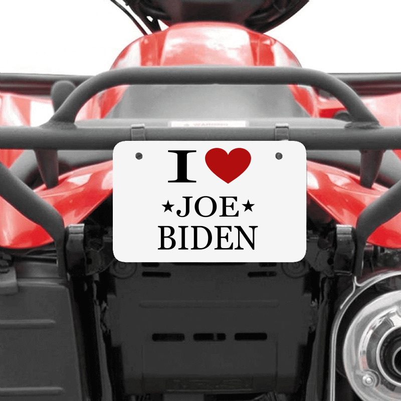 I Love Joe Biden ATV License Plate by ELEGANCE99 | Artistshot