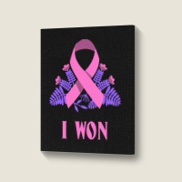 Breast Cancer Awareness Month T  Shirt Survivor Breast Cancer Awarenes Portrait Canvas Print | Artistshot