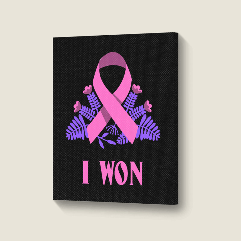 Breast Cancer Awareness Month T  Shirt Survivor Breast Cancer Awarenes Portrait Canvas Print | Artistshot