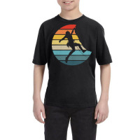 Bouldering T  Shirt Bouldering Silhouette On A Distressed Retro Sunset Youth Tee | Artistshot