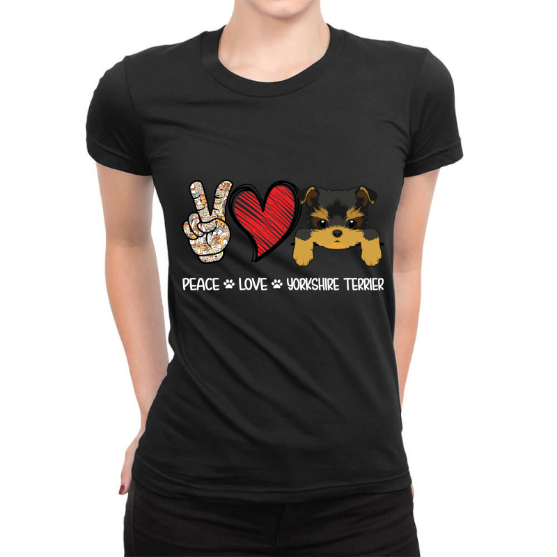 Peace Love Yorkshire Ladies Fitted T-Shirt by hoainv | Artistshot