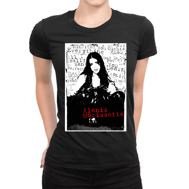 Alanis Morissette 03 Ladies Fitted T-Shirt by CarmenEdwards | Artistshot