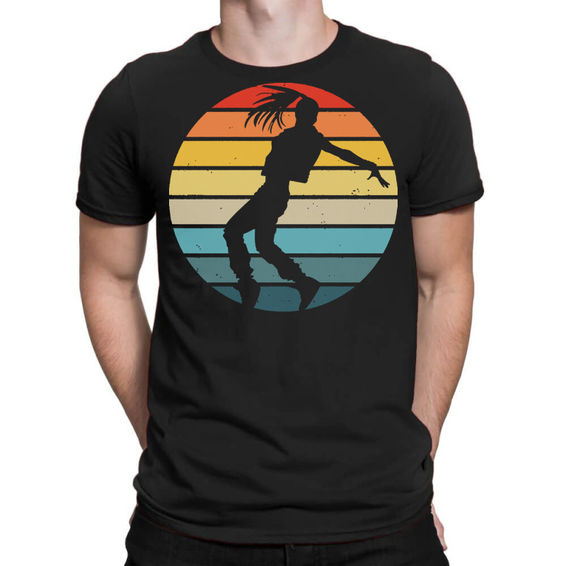 Break Dance Hip Hop T  Shirt Breakdance Dancer Silhouette On A Distres T-Shirt by palehulking | Artistshot