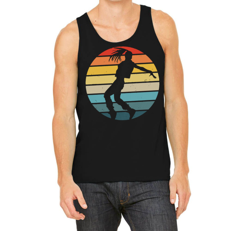 Break Dance Hip Hop T  Shirt Breakdance Dancer Silhouette On A Distres Tank Top by palehulking | Artistshot