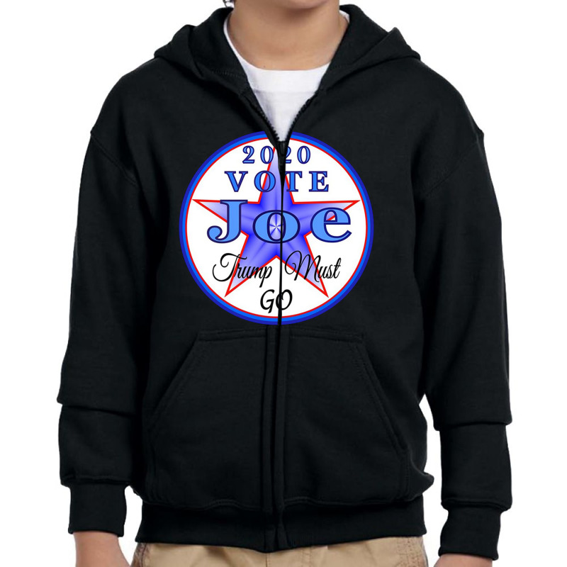 Vote Joe Trump Must Go Youth Zipper Hoodie | Artistshot